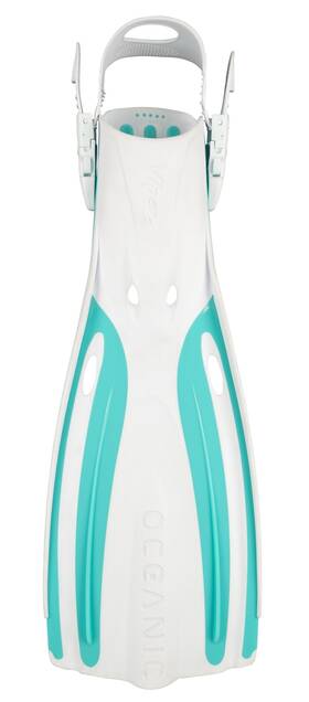 14.3906.53 Oceanic Viper 2 Open Heel Fins White/aqua Small
