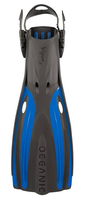 14.3969.56 Oceanic Viper 2 Open Heel Fins Blue/black X-large