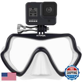 B00h7waa4u Octomask - Frameless Dive Mask With Mount For All Gopro Hero Cameras Scuba