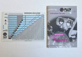 01113 Padi Recreational Dive Planner Imperial Rdp With Instructions