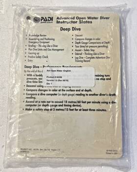 60296 Padi Advanced Open Water Instructor Slates - New Sealed Package B