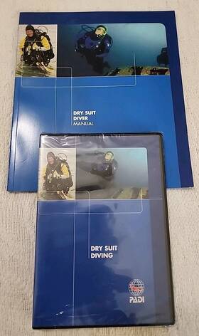 79901-70856 Padi Dry Suit Diver Manual 79901 2009 And Diving Sealed Dvd 70856 2005