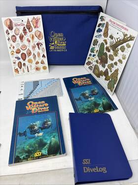 C011825 Padi Open Water Diver Manual Log Rdp Table Scuba Diving Book Dive Class