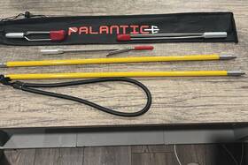 Scpcf2-02-45b Palantic 4ft Travel 2piece Spearfishing Carbon Fiber Pole Spear Lionfish 3 Tips And Bag