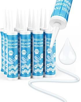 Ap9226 Paulinn 12 Packs Clear Silicone Sealant Waterproof 100%