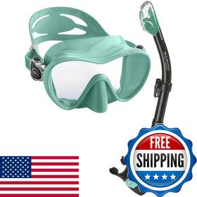 Phantom Aquatics B0b5lzx3x5 Rapido Active Frameless Mask And Snorkel Combo