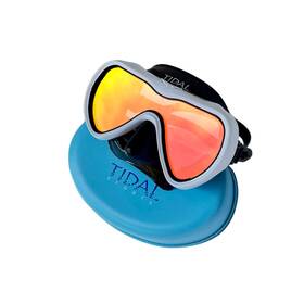 Proshot 854159007492 Single-lens Tidal Mask White With Tinted Red Lens Black Skirt
