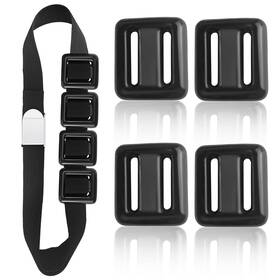 Quaocens 717214978048 4 Pcs 2.2 Lb Scuba Weight Belt Diving With 2.2lb Black