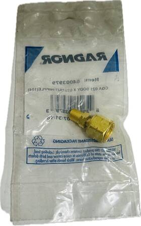 64003979 Radnor 104 3/8 Inch - 24 Unf Lh Male X 9/16 -18 Female Acetylene Hose Adapter