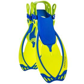 Rapido 194773058211 Marine Junior Open Heel Fins Small Blue Lime