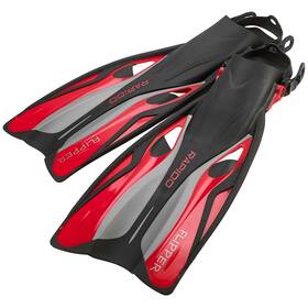 Fa69-atl-fa691832 Rapido Flipper Open Heel Fins Medium-large/x-large Red