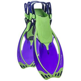 Rqfa51-lg-tvl Rapido Marine Junior Open Heel Fins Large Translucent Violet Lime