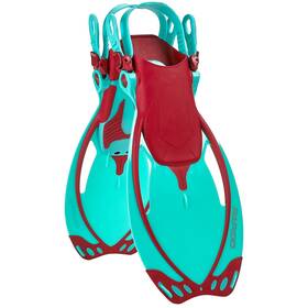 Rqfa51lg-trb Rapido Marine Junior Open Heel Fins Large Turquoise Ruby