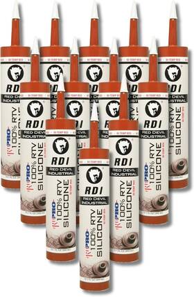 08090i12 Red Devil 08090i Rd Pro 100% Heat Resistant Rtv Silicone 12 Pack