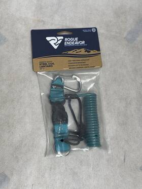 Rogue Endeavors Re0018-tea Endeavor Heavy-duty Steel Coil Lanyard Teal Suitable For Waterborne Activi