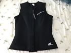 S125wf-01-8 Neosport Wetsuits Womens Premium Neoprene Zipper Vest Black