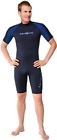 S620mb-45-l Neosport Wetsuits Mens Premium Neoprene Shorty Blue Trim 749819531892