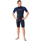 S630mb453xl Wetsuits Mens Premium Neoprene Shorty Blue Trim Diving 749819531991