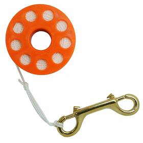 Scdr-05-o Scuba Choice 627154156348 Black Compact Finger Spool 65ft Dive Reel Orange Line
