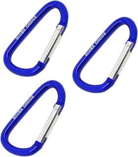 Scmc-201 Scuba Choice Boat Marine Clip Aluminum Safety Spring Hook 2-5/8 Inch Blue