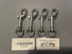 01.031.013 Scubapro 4 Swivel Bolt Snaps 13/76 Or .5/13mm