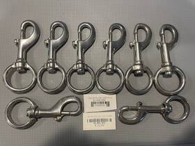 01.032.032 Scubapro 8 Swivel Bolt Snaps 32/122 With Round Eyelet