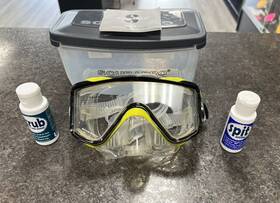24.821.530 Scubapro Crystal Vu Plus Dive Mask With Purge And Case Qcp000529