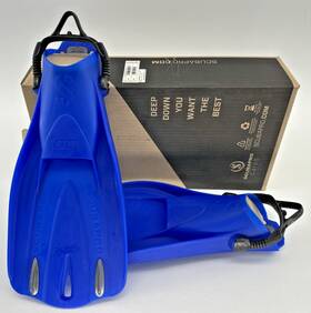 25.764.100 Scubapro Go Sport Open Heel Dive Fins Size Extra Small Blue Boot Fit Fin