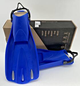 25.764.300 Scubapro Go Sport Open Heel Dive Fins Size Medium Blue Boot Fit Fin