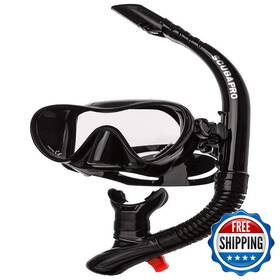 B005p3246u Scubapro Trinidad Single Tempered Glass Lens Frameless Scuba Snorkeling Mask