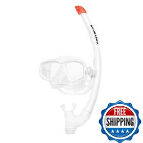 Scubapro B0755f4km1 Ecco Diving Mask Snorkel White