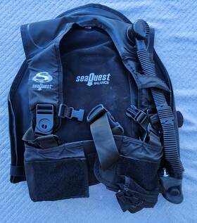 338402 Sea Quest 005420 Seaquest Balance Scuba Dive Buoyancy Vest Medium Men S Diving Gear Usa