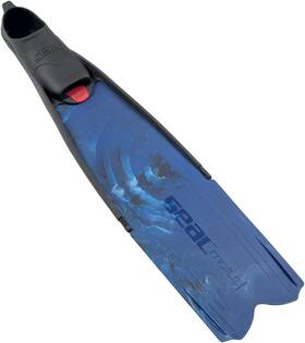 0710025203486a Seac Motus Long Blade Fin For Spearfishing And Freediving Fins 9.5-10