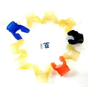 3813 Seacure 10x Mouthpiece Lot Scuba Diving Snorkel 2nd Stage Regulator Used Mouth Piece