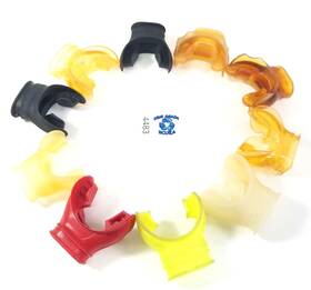 4478 Seacure 10x Mouthpiece Lot Scuba Diving Snorkel 2nd Stage Regulator Used Mouth Piece