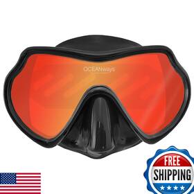 Om940bksff Seadive B00esj18ws Oceanways Superview-hd Mask - Black Silicone