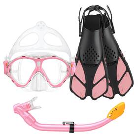 B09nzxmrth Seovediary Kids Snorkel Set Mask Fins Snorkeling Gear For Anti-fog Swim