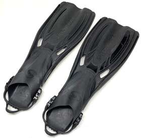 Sherwood 11 12 Bk Fins Flippers Large Black Foot Swim Military Us Navy Seals