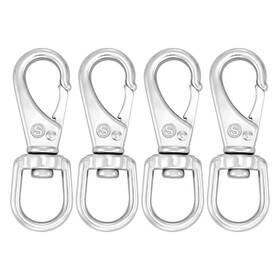 B07zq2q87f Shonan.systems 3.5 Inch Stainless Steel Swivel Snap Hooks 4-pack Flagpole Clips Durable