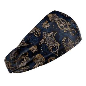 Sfa038hb Spacefish Army Scuba Headband - Ocean Mandala