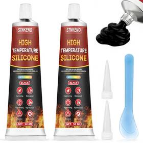 Nyc07 Stnkeno High Temperature Glue Black Silicone Adhesive - 3.53 Oz Transparent