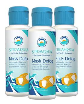 B088yb681b Stream 2 Sea Mask Defog Biodegradable Reef-friendly Anti-fog For Dive And Ski