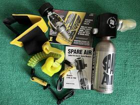 1.7cf Submersible Systems Inc 176c Ssi Spare Air 3000 Psi Model Quick Refill Adapter Plus Accessories