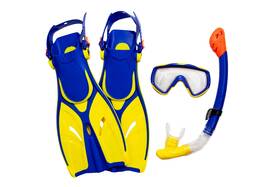 35842353 Swimline Thermotech Kids Snorkeling Set With Mesh Bag - Fin Size 1-4