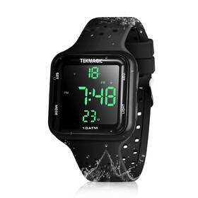 Tekmagic 791309386628 100m Water Resistant Scuba Diving Watch With Stopwatch Alarm Clock Functions