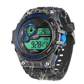 W60-ous-wt Tekmagic 100m Underwater Scuba Diving Watch For Mens Boys With Stopwatch Chr