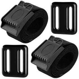 Teyva Daily Daily-3875 4 Pcs Diving Buoyancy Kit 2 Black Nylon Dive Weight Belt With Hard Plastic Bu