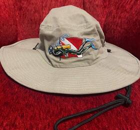 Trident 618152041491 Outback Scuba Diving Diver Down Floppy Beach Hat Xl 100% Cotton