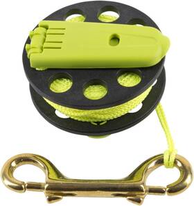 Df-58 Trident Finger Spool With Handle - Large 160&apos Line Black/yellow