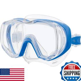 Tusa B01bobmciq M-3001 Freedom Tri-quest Scuba Diving Mask Fishtail Blue